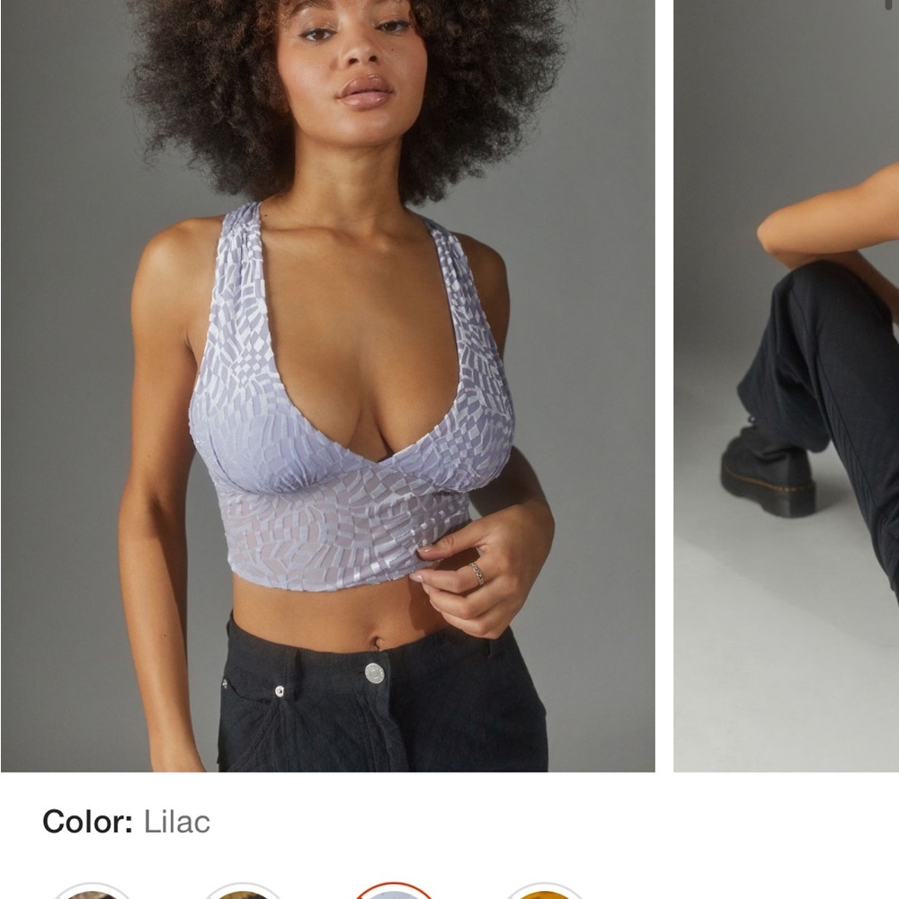 Urban Outfitters Lilac Crop Top